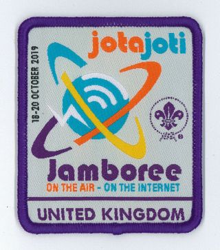2019 Uk / British Scouts - Jamboree On The Air & Internet Jota Joti Scout Patch