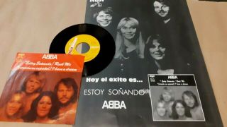 Abba - I Have A Dream - Mexico Single 7 " Record With Poster Promo Store Unique