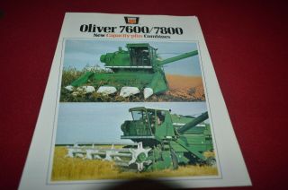 Oliver Tractor 7600 7800 Combine Dealer 