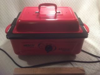 Nesco Everyday 5 Or 4 Quart Roaster Oven Red