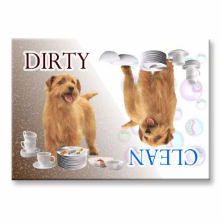 Norfolk Terrier Dirty Dishwasher Magnet Dog