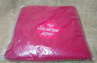 Salvation Army Throw Blanket Red Felt