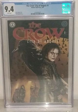 The Crow City Of Angels 1 Comic Book Kitchen Sink Press Cgc 9.  4 Graded 1996