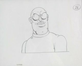 Pencil Animation Cel Drawing Councilman From 1980 Film Heavy Metal 777