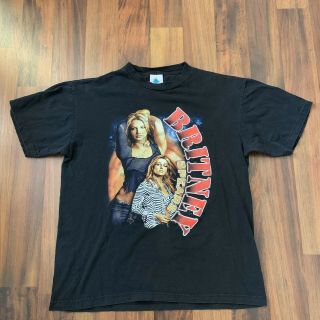 Vintage 2001 Britney Spears Shirt Mens Size Large Pop Tour