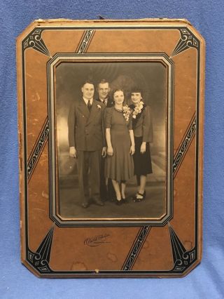 Vintage Family Portrait 1940 