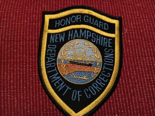 Hampshire Police Patch Dept.  Of Corrections Honor Guard