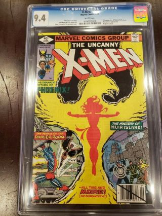 Uncanny X - Men 125 Comic Book Cgc 9.  4 Phoenix 1st Proteus Mutant X 1979 Marvel