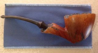 NORDING Vintage 1970 ' s Freehand Straight Grained Estate Pipe - Briar PERFECT 3