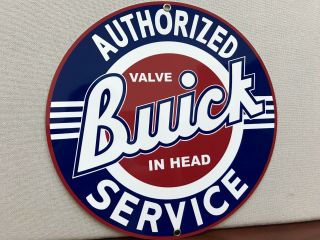 Buick Service Advertising Round Sign Garage Man Cave Oil Gas