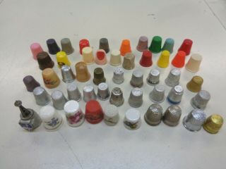 50 Assorted Sewing Thimbles Dressmakers Tailor Thimble