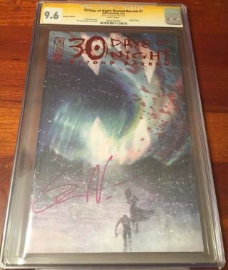 30 Days Of Night: Beyond Barrow 1 Cgc 9.  6 Red Foil Ed.  Signed By Steve Niles.