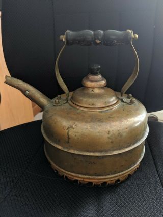 Vintage Simplex Solid Copper Tea Kettle Made In England 400709 - 402190