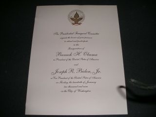 White House President Barack Obama Inauguration Invitation 2009