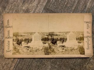 Gettysburg Pennsylvania Stereoview Valley Of Death From Little Round Top Chase