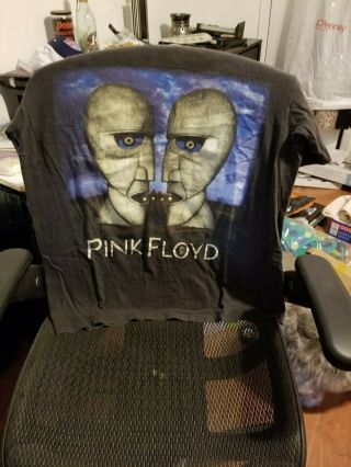 Vintage 1994 Pink Floyd Division Bell Tshirt And Ticket Stub