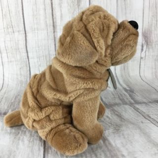 Yomiko Classics Sharpei Sit Up Light Brown 11 Inch Stuffed Plush Animal Dog