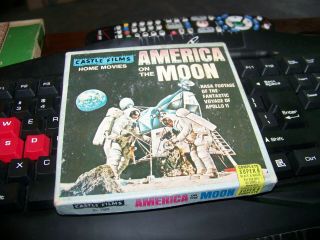 Vintage 1969 Apollo 11 Castle Films America On The Moon 8mm Film