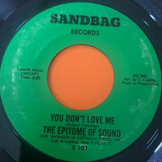 Northern Soul 45 Epitome Of Sound - You Don 