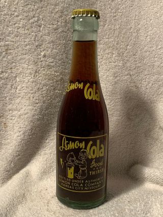 Full 7oz Lemon Cola Acl Soda Bottle Kansas City,  Mo