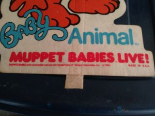 Muppet Babies LIVE 1986 Animal pennant 2