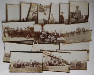 X19 Military Photograph Royal Artillery Depot Brigade Training Manoeuvres 1909