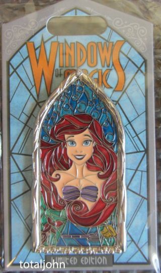Disney Dlr - Windows Of Magic - Ariel Pin