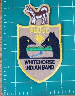 Whitehorse Indian Band 1st Nation Yukon Canada Canadian Tribal Police Patch