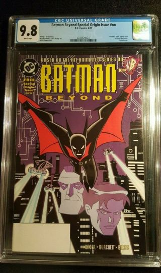 Batman Beyond Special Origin Issue Cgc 9.  8 White Pages