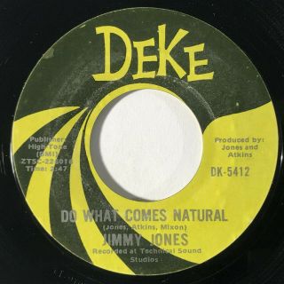 Jimmy Jones Do What Comes Natural Deke Crossover Soul Funk Vg,  45 Hear