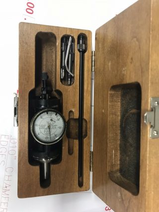 Vintage Blake Co Ax Indicator Machinist Tool Wood Case.  0005 Freeship