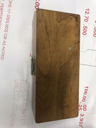 VINTAGE BLAKE Co Ax Indicator Machinist Tool Wood Case.  0005 Freeship 2