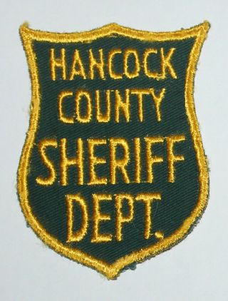 Very Old Hancock County Sheriff 