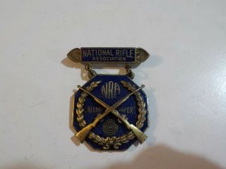 Vintage National Rifle Association Shooting Medal Gallery Expert Shooter Nra