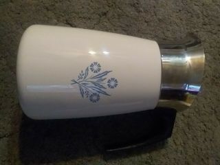 Vintage Corning Ware 10 Cup Stove Top Coffee Pot Blue Cornflower / P - 149 3