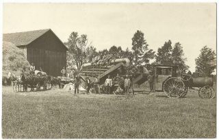 Advance Thresher Company Machines Battle Creek Michigan Rppc Real Photo C.  1910