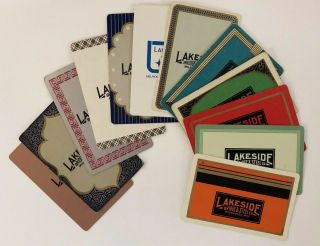 12 Vintage Playing Cards Ads Lakeside Bridge & Steel Co Milwaukee,  Wis