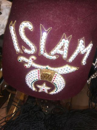Shriner Fez Hat Vintage Masonic Islam Oddity Freak Show