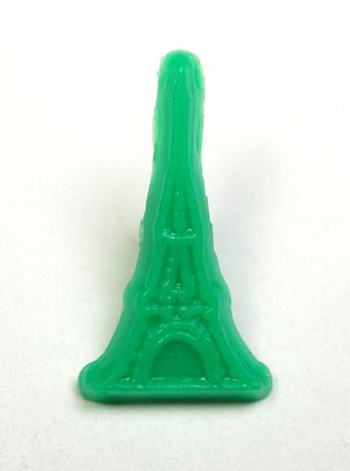 Vintage " Goofy " Button Eiffel Tower Realistic Design - 3/4 "