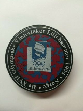 Olympic Games 1994 Lillehammer Vintage Hockey Puck