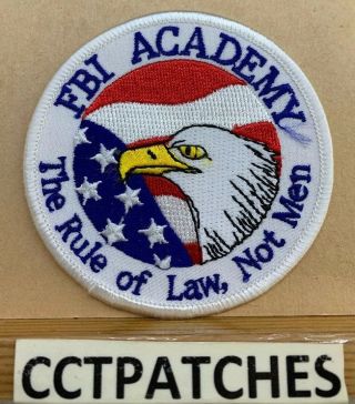 Federal Bureau Of Investigation Academy The Rule Of Law,  Not Men Fbi Patch