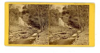 Cooperstown Ny - Leatherstocking Falls - West Side Otsego Lake - W.  G.  Smith Stereoview