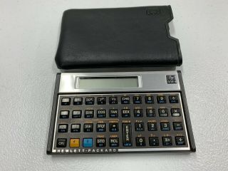 Vtg Hewlett Packard Hp 11c Pocket Scientific Calculator W/stow Pouch Usa