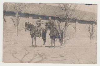 Two Men Soldiers On Horses Sabre Smokeing Army Yugoslavia Gay Int Old Photo