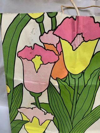 Vintage Sears Roebuck Spring Flowers Department Store Paper Shopping Bag (A4) 2
