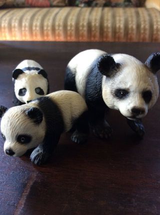 Schleich And Safari Panda Family