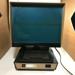 Vintage 3m 136 Microfiche Reader And