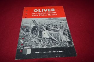 Oliver Tractor 4 Mounted Corn Picker Dealer 
