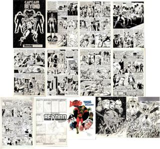 Robb Phipps Unpublished Art Captain Beyond Covers,  Etc.  13 Pages