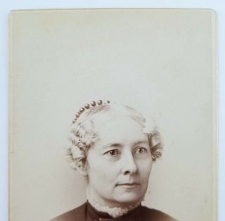 Cabinet Card Photograph Portrait Of An Old Woman Chicago Illinois 2